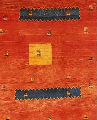 GABBEH,PERSIEN CA.160 X 124 CM. WOLLE AUF WOLLE