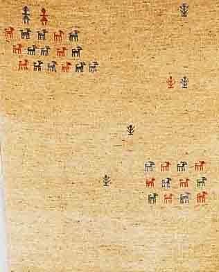 GABBEH,PERSIEN CA.190 X 112 CM. WOLLE AUF WOLLE