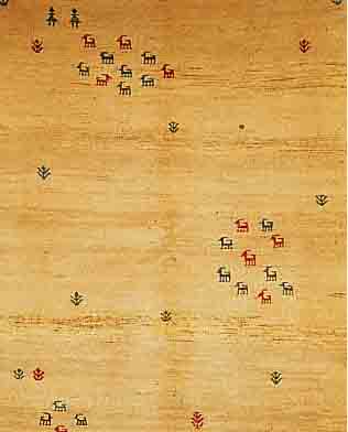 GABBEH,PERSIEN CA.247 X 175 CM. WOLLE AUF WOLLE