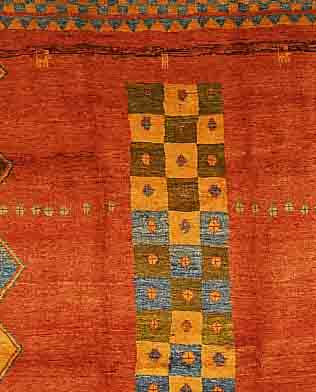 GABBEH,PERSIEN CA.300 X 281 CM. WOLLE AUF WOLLE