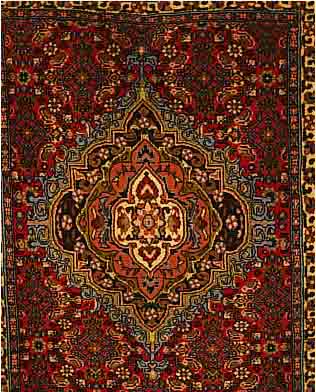 BIDJAR,PERSIEN CA 87 X 70 CM. FLOR WOLLE.