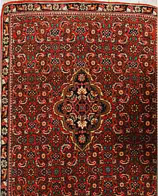 BIDJAR,PERSIEN CA 96 X 75 CM. FLOR WOLLE.