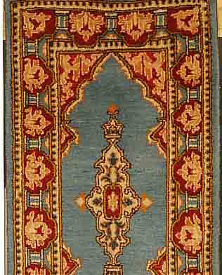 KERMAN,PERSIEN CA 125 X 75 CM. FLOR WOLLE.