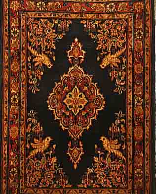 SAROGH,PERSIEN CA 90 X 63 CM. FLOR WOLLE.