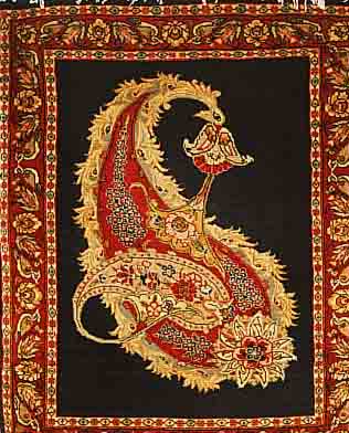 GHOM KORK,PERSIEN CA 82 X 67 CM. FLOR KORKWOLLE.