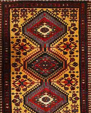 YALAMEH,PERSIEN CA 79 X 63 CM. WOLLE AUF WOLLE.