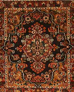 SHAHRBAFT,PERSIEN CA 83 X 74 CM. FLOR WOLLE.
