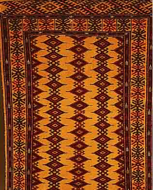TORKMAN,PERSIEN CA 130 X 84 CM. WOLLE AUF WOLLE.