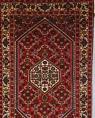 BIDJAR,PERSIEN CA 123 X 76 CM. FLOR WOLLE.