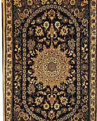 NAIN,PERSIEN CA 140 X 90 CM. FLOR WOLLE MIT SEIDE.