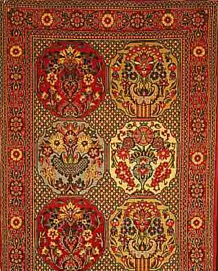 GHOM KORK,PERSIEN CA 193 X 80 CM. FLOR KORKWOLLE.