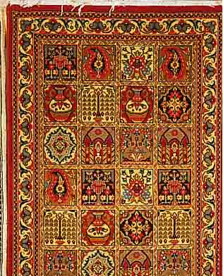 GHOM KORK,PERSIEN CA 190 X 65 CM. FLOR KORKWOLLE.