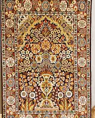 KASCHMIR SEIDE.CA 91 X 61 CM. FLOR NATURSEIDE.