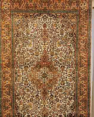 KASCHMIR SEIDE,CA 154 X 94 CM. FLOR NATURSEIDE.