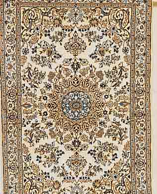 NAIN,PERSIEN CA 172 X 110 CM. FLOR WOLLE MIT SEIDE.