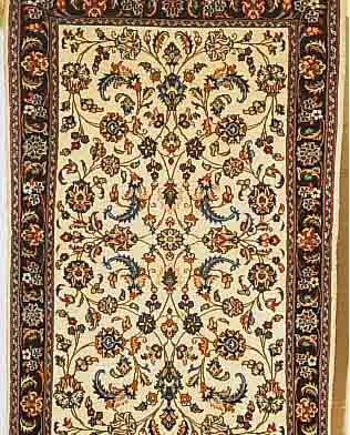 NAIN,PERSIEN CA 156 X 100 CM. FLOR WOLLE MIT SEIDE.