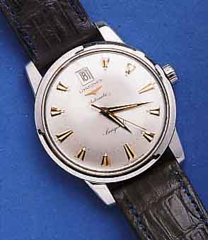 LONGINES HLONGINES HERRENARMBANDUHR CONQUEST AUTOMATIK, EDELSTAHLSCHRAUBGEH., AB HERST. WASSERGE- SCH., DATUM BEI 12, AUFWENDIGES BLATT M. AUF- ...