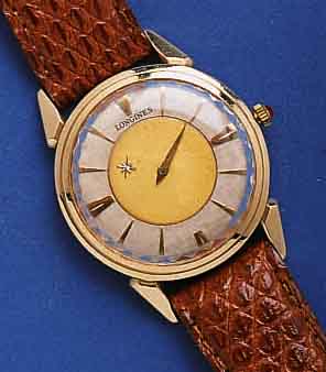 LONGINES HERRENARMBANDUHR MYSTERIEUSE, GG 585/000, BODEN GEDR., VERGL. M. SAPHIR SCHL., STD.-ANZ. DURCH ZEIGERSCHEIBE, RUBIN- SCHMUCKKR. SEK., 17 ...