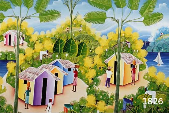 BRESILBRESIL, JEAN GILLES, 1960 PORT AU PRINCE/HAITI, LERNTE BEI ROOSEVELT SANON UND YVES JEAN PIERRE, SEINE WERKE FINDEN SICH IN SAMMLUNGEN IN ...