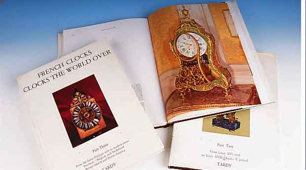 TARDY, TARDY, FRENCH CLOCKS, THE WORLD OVER, 5. AUFLAGE 1981/82, 3 BDE, 2X LEDEREINBAND, 1 X PAPPE, REICH BEBILDERT, STANDARTWERK FÜR ...