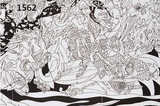 ENDRIKA, 1987/88, KUNSTDRUCKE, 2 KALENDERBLÄTTER UND EINE FALTKARTE, KALENDERBLÄTTER NUM. 62 BZW. 188/350, UND BEIDE HANDSIGNIERT, CA. 123 X 42 ...