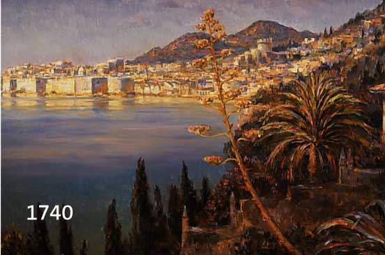 WÖHWÖHNER, LOUIS, 1888-1958, SÜDLICHE KÜSTENLANDSCHAFT, ÖL/LWD, MITTIG UNTEN SIGNIERT, CA. 59 X 79 CM, R.