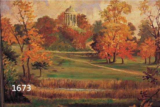 GEMBGEMBS, MÜNCHENER KÜNSTLER, AANFANG 20. JH., DER MONOPTEROS IM ENGLISCHEN GARTEN, ÖL/MAL- KARTON, SIGN., MIT ORTSBEZ. MÜNCHEN, 46X64 CM, R.