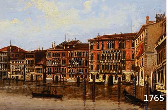 GIANGIANI, P., ITALIENISCHER KÜNSTLER DES 19. JH., HÄUSERANSICHT AM CANALE GRANDE IN VENEDIG, ÖL/HOLZ, SIGN., CA. 18X31,5 CM, R., QUALITÄT- ...