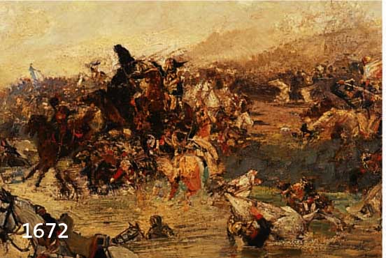 NEUMANN, FRITZ, 1852 ELBERFELD, MALER VON PFERDE-, REITER- UND SCHLACHTEN- SZENEN, NACHGEWIESEN NOCH UM 1930 MÜNCHEN, HIER: DRAMATISCHE ...