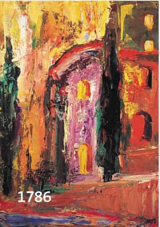 ALTONA, ALBA, 20. JH., ÖL/LWD., STRAßENANSICHT, SIGNIERT, 66 X 50 CM, RAHMEN
