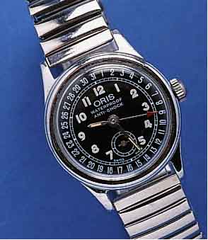 KONVOLUT: 2 ORIS ARMBANDUHREN, VERSCH. FERTIGUNGSZEITEN M. GLEICHEM DESIGN, BEIDE METALL, EDELST.-BODEN GESCHR., KONTRASTZIFFER- BL., KLASS. ...