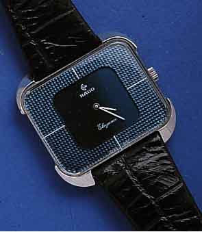 RADO RADO HERRENARMBANDUHR ELEGANCE, SCHWEIZ, EDELST., BODEN GEDR., GEST. 2-TEIL. BLATT, ORIG.-LEDERB. M. STIFTSCHL., RUNDANKERW., HANDAUFZUG, ...