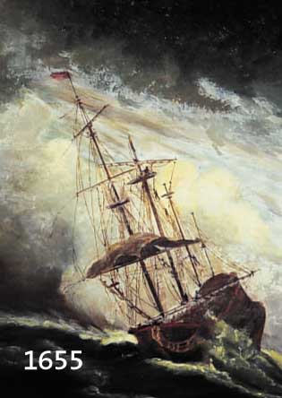 UNBUNBEK. MALER, WOHL NIEDERLANDE, UM 1910/20, SEGELSCHIFF AUF STÜRMISCHER SEE, ÖL/LWD, AUF HOLZ AUFGEZOGEN, M. CA. 62 X 55 CM, RAHMEN