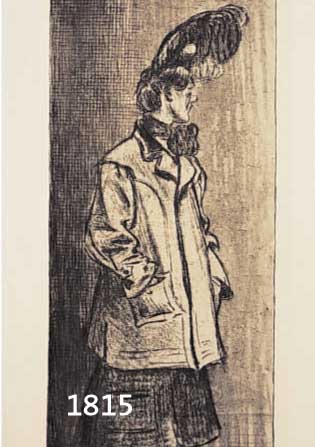 ZILLZILLE, HEINRICH, 1858-1929, FRAU MIT PLEUREUSE, RADIERUNG, RE. U. MIT DEM BLAUEN SIGNATURSTEMPEL NR. 3 VERSEHEN, CA. 39 X 16 CM, WVZ ...