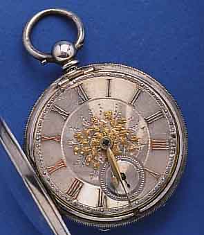 KONVOLUT: 2 OKONVOLUT: 2 OFFENE HERRENTASCHENUHREN MIT SCHLÜSSELAUFZUG, VERSCH. FERTIGUNGSKONZEPTE, U. -ZEITEN, BEIDE SILBER, 1X SCHWEIZ UM 1885, ...