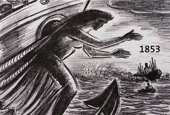 MASEREEL, FRANS, GALLIONSFIGUR, LITHOGRAPHIE VON 1963, HANDSIGNIERT, CA. 31 X 43 CM, PP, U.GL., R.