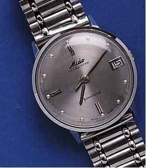 MIDO HMIDO HERRENARMBANDUHR OCEAN STAR POWERWIND, EDELST.-EINSCHALENGEH., GET. A-WELLE, EDELST.- BAND M. FALTSCHL., GLAS WURDE NEUTR. ERS., 17 ...