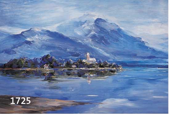 ZUSCZUSCHREIBUNG: HÖTZENDORFF, THEODOR VON, 1898 MARKDORF/BADEN-1974 GRASSAU, DIE FRAUENINSEL IM CHIEMSEE, ÖL/HARTFASER, RE. U. MONOGR., CA. 50 ...