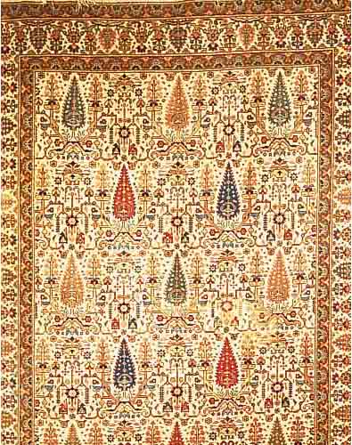 TÄTÄBRIZ, PERSIEN, 309 X 228CM, EHZ 4 FLOR WOLLE, CA.50 JAHRE