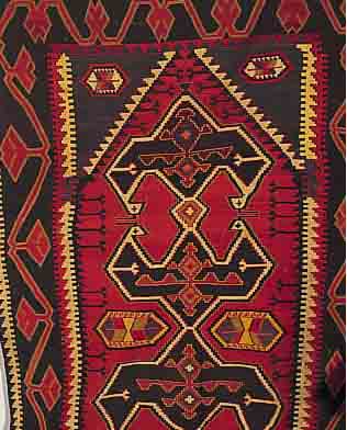 KAKAUKASISCHER KELIM, 400 X 160CM, EHZ 2 UM 1920