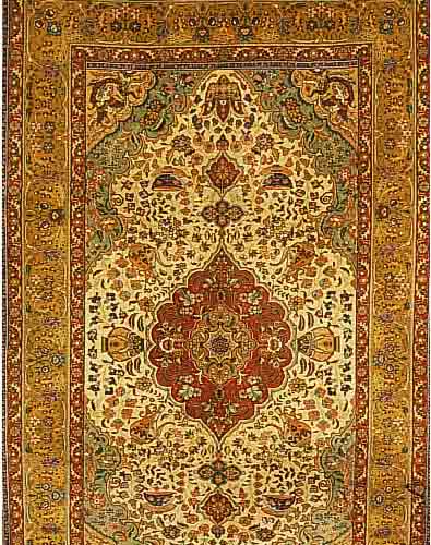 TÄBRIZ, PERSIEN, 268 X 167CM, EHZ 2, FLOR WOLLE, CA.40 JAHRE