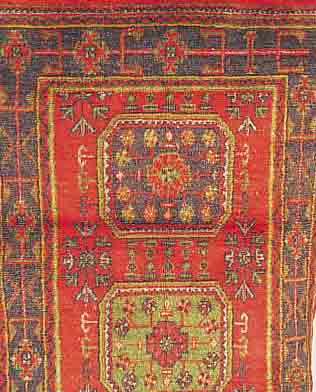 USUSAK, TÜRKEI, 344 X 135CM, EHZ 4 WOLLE AUF WOLLE, UM 1930
