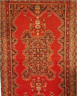 MALAYER, PERSIEN, 182 X 113CM, EHZ 3 FLOR WOLLE, UM 1900