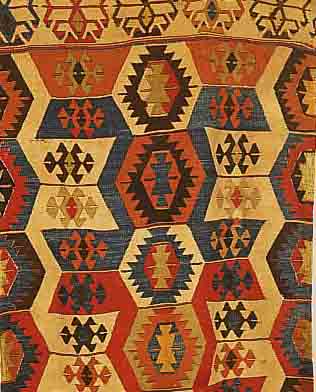 SHIRWAN KELIM, RUSSLAND, 350 90CM, EHZ 3-4 WOLLE AUF WOLLE, UM 1900