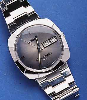 MIDO HERRENARMBANDUHR COMMANDER OCEANSTAR, SCHWEIZ, UNGETR. LAGERW., UM 1968, EDELST., INCL. EDELST.-ORIG.-BAND, TEILW. POL., TAG U. DATUM, ...