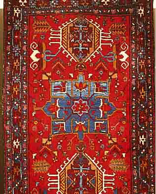 LALAMBARAN, PERSIEN, 355 X 97CM, EHZ 3 FLOR WOLLE, CA.40 JAHRE