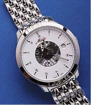 MIDO HMIDO HERRENARMBANDUHR SERIE JUBILEE/1918, SCHWEIZ 1999, EDELST. POL. INCL. EDELST.- BAND M. DOPPELTER, UNSICHTB. FALTSCHL., SAPHIRFLACHGL., ...