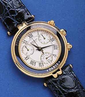 BALMAIN BALMAIN ARMBANDCHRONOGRAPH DESIGNERMODELL, SCHWEIZ/FRANKREICH, UNGETR. UM 1999, METALL HARTVERG., EDELST.-BODEN GEDR., HIGH-TECH- ...