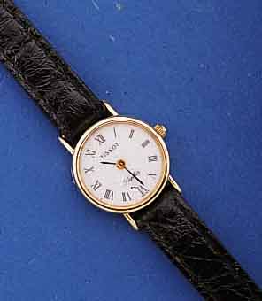 KONVOLUT: 2 TISSOT DAMENGOLDUHREN, BD. UNGE- TRAGENE LAGERWARE, SCHWEIZ UM 1997, GG 585/000 , SAPHIRFLACHGL., ORIG. LEDERBD., HIGH-TECH- ...