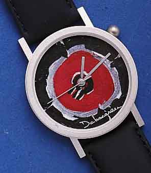 JABACASEN JABACASEN KÜNSTLERARMBANDUHR IN LIMITIERTER AUFLAGE VON 4.999 STÜCK, HIER NR. 11, METALLGEH. SILBERFARB. MATT., EDELST.-BODEN GEDR., ...